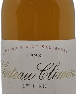 Château Climens - barsac 1er cru classé 1998