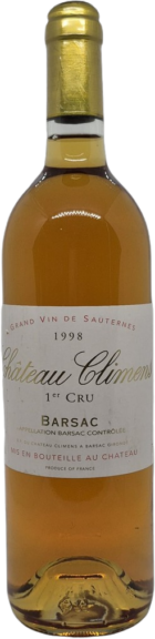 Château Climens - barsac 1er cru classé 1998